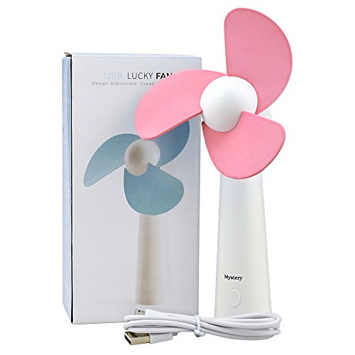 BicycleStore Personal Handheld Fan, Portable Mini Pocket Fan with Foam Blades, Small Quiet Desk Fan Powered by USB or Rechargeable Battery for Office, Table, Travel, Camping