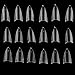 NEJLSD Nail False Nail Tips Clear Sharp Ending Stiletto Glitter Color False Nail Tips Acrylic Nail