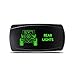 CH4x4 Rocker Switch Jeep Wrangler JK Rear Lights Symbol – Horizontal - Green LED