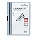 DURABLE Report Cover with DURACLIP, Letter-size, Holds Up to 30 Pages, Clear Cover/Dark Blue, 25 per Box (220306)