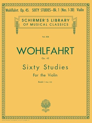 Amazon.com: Franz Wohlfahrt - 60 Studies, Op 45 Complete for