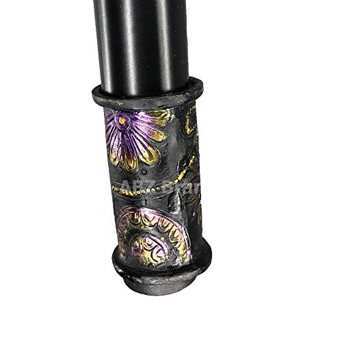 ABZ Brand he Day of Dead Día de Muertos Colorful Sugar Skull Head Decorative Walking Cane 36"