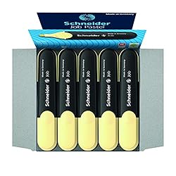 Schneider Job Pastel Highlighter, Chisel Tip, 1 + 5