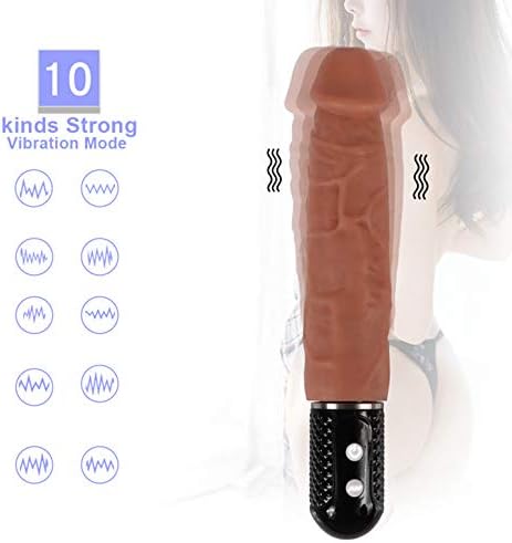 Realistic Women Soft Vibratror with 10 Automatic Working Speeds for Wome Personal Play