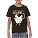 UGP Campus Apparel Guess What? Chicken Butt Shirt Youth, Funny, Joke Youth Vintage T Shirt - Medium - Dark Chocolate