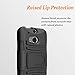 HTC One M8 Case, Combo Phone Cover Kickstand with Built-in Holster Locking Belt Clip with [HD Screen Protector] And Circlemalls Stylus Pen-Black