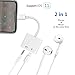 Headphone Adapter for iPhone 8/8Plus 7/7Plus X 10 XS Female Earbud Adapter Cable Aux Audio Headphone Jack 3.5 mm Splitter Adaptor Earphone with Music+Charge Phone Accessory iOS 11/12 System Later