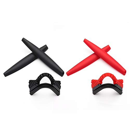 Replacement Earsocks & Nosepiece Kits for Oakley M Frame Series Black&Red