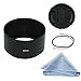 SIOTI 62mm Lens Hood, Matte Treatment Inside, Aluminum Material, Compatible with All Camera Lens S/C/N/F/O/P etc.(62mm)