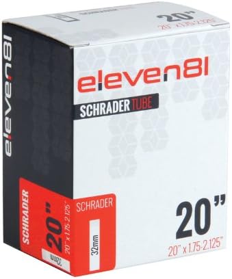 Eleven81 Low Lead Bicycle Tube - 20 x 1.75/2.125 - 32mm Shrader Valve - TUBE2000