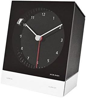Amazon Co Jp Jacob Jensen ヤコブ イェンセン アラームクロック ブラック 置時計 目覚まし時計 お洒落 モダン ホーム キッチン