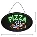 Alpine Industries LED Pizza Sign (Oval) - Commercial Grade Eye Catching Store Sign - Contemporary Look & Customer Attraction - Ideal for Business Use (23