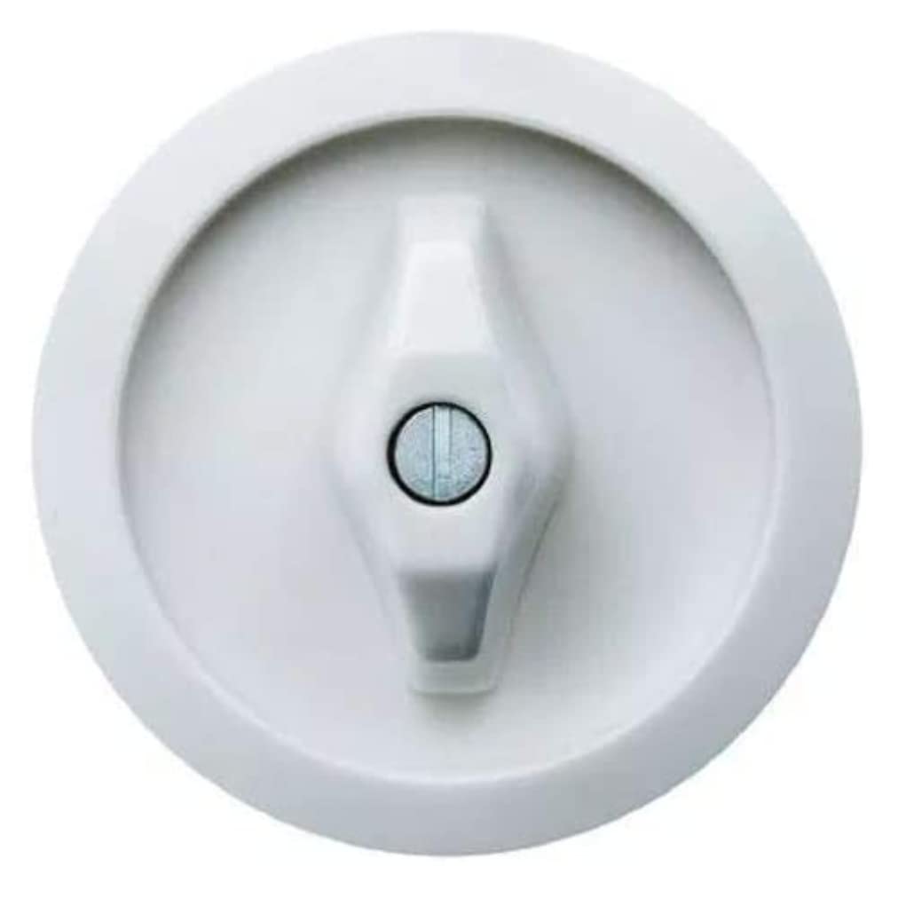 Hager – Central Plate with Handle 1930/glass/Palazzo Polar White