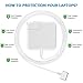 Mac Book Pro Charger, Replacement 85w Magsafe2 T-Type Power Adapter Ac Charger Suitable for Mac Book Pro 13-inch 15inch and 17 inch (After Mid 2012)