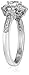 Amazon Essentials Platinum-Plated Sterling Silver Infinite Elements Zirconia Antique Frame Halo Ring , (previously Amazon Collection)
