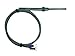 K Type Thermocouple Probe High Temperature Sensors with 1/8” NPT Threads and 6.5 feet lead wire