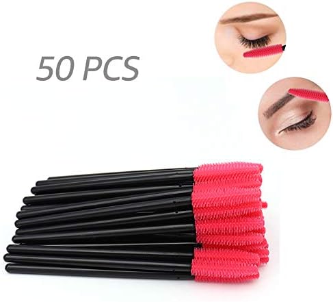 Silicone Eyelash Brush Disposable Eyelash Mascara Brushes Wands Mascara Applicator Eyebrow Brush Makeup Artist Supplies