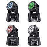 BETOPPER Stage Lights, 7x8W RGBW DJ Lights, Sound