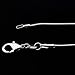 SUBANG 24 Pcs Necklace 1.2 mm 18 Inches 925 Silver Plated Snake Chain Necklace with Lobster Clasps for Jewelry Making