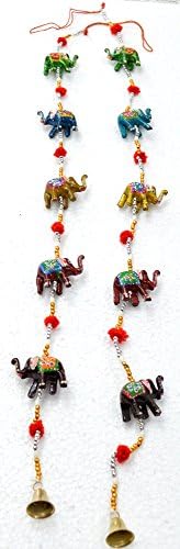 1 Pair Indian-Elephant-Wall-Hanging-Multicolor-Curtain-Hanging-Home-Decor-Gift-Item