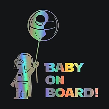 Amazon Vylymuses車ステッカーとデカールbaby On Board Stikcers仕上げ金属材質車スタイリングバンパーステッカー5 51 X 5 51車ボディドアウィンドウステッカービニールステッカーデカール Xm 0048 外装 エアロパーツ 車 バイク