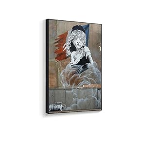 Framed for Living Room Bedroom Banksy Theme for