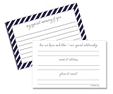 My Special Memory of You Funeral, Celebration of Life Cards, Navy (50-cards) Share a Memory Cards Keepsake, Condolence Sympathy Memorial Acknowledgment, Remembrance Appreciation