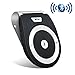 Aigital Bluetooth Hands Free Car Kit Speakerphone Wireless in-Car Speaker Motion AUTO Power ON Sun Visor Audio Receiver Adapter HD Sound for Hands Free Calling Music Player GPS Navigation - Black