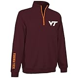 Virginia Tech Hokies Quarter Zip Sweatshirt Maroon