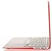 Mosiso Plastic Hard Case Cover for MacBook Air 11 Inch (Models: A1370 and A1465), Red