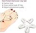 Nail Polish Remover Clips Set - KASI Reusable Soak Off Caps To Remove UV Gel Shellac Acrylic Polish Nail Art Removal Wraps Tool - 10Pcs