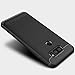 Dretal for LG V35 ThinQ Case, Carbon Fiber Shock Resistant Brushed Texture Soft TPU Phone case Anti-Fingerprint Flexible Full-Body Protective Cover for LG V35 ThinQ (Black)