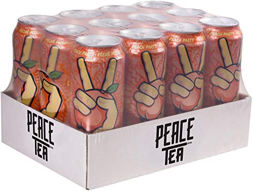 Peace Tea Peach Party 695mL Cans, 12 Pack