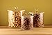 NEATOPOLIS Premium Acrylic Apothecary Jars Set of 3 | Crystal Clear Plastic Storage Canisters with Lids | Bathroom, Kitchen, Laundry, Craft Room, Office, Pet Station, or Medical Station