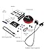 Bluetooth Wireless Workout Headphones by PLUMSOTT | Best Sports Cordless Earbuds for iPhone Running Gym | Waterproof IPX7 Rated | Built in Mic Headset | Black