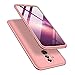 UNIYA Huawei Mate 20 Lite Case, 3 in 1 Hard PC 360 Degree Shockproof Protective Case Cover (Rose Gold)