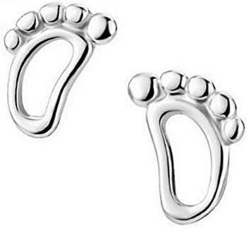 Creativelife Women's S925 Silver Little Feet Earrings Korean Fashion Earrings