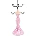 Charminer Mannequin Dress Jewelry Stand Earring Necklace Holder Display Stand Evening Dress Lady Figure