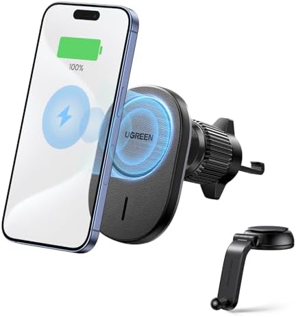 UGREEN iPhone 16 Pro Magsafe Car Wireless Charger Holder 2-in-1