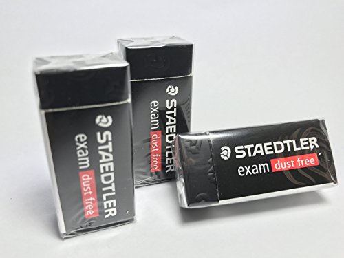 Premium staedtler exam grade black erasers, phthalate free, latex…