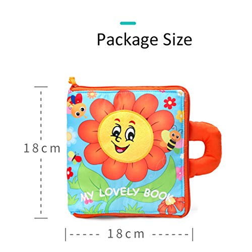 Simayixx Soft Book Crinkle Cloth Book Baby Toy, Animal Puzzle Cloth Book Cloth Development Books (1616cm() (Free Size, Multicolor 2) - Thumbnail 7