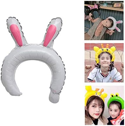 GrandShop 50371 Rabbit Headband Foil Balloon Pack of 5