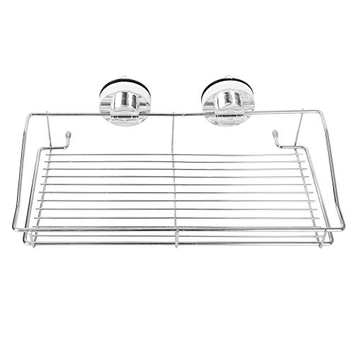 TanYoo Vacuum Suction Cup Shower Caddy Bath Shelf Storage Combo Organizer Basket for Shampoo, Conditioner, Soap, Razor Bathroom Accessories - Rustproof Stainless Steel