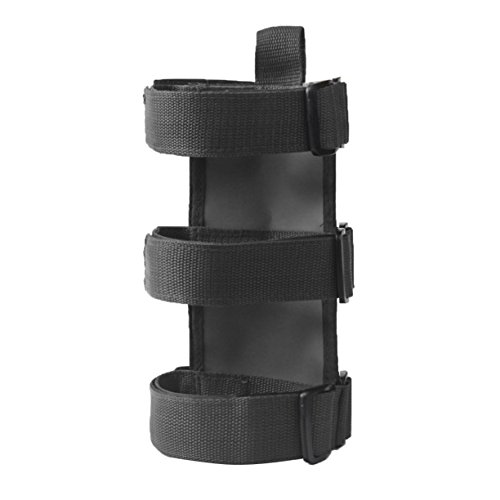 VXAR Fire Extinguisher Holder Adjustable Roll Bar Mounted for Jeep Wrangler(Black1)