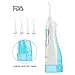 NPET 220ml Cordless Water Flosser Professional Dental Oral Irrigator, Portable and Rechargeable IPX7 Waterproof 3 Modes Water Flossing Teeth Cleaner with 4 Jet Tips for Home & Travel Use