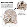 ZIMASILK 22 Momme 100% Mulberry Silk Sleep Cap for Women Hair Care,Natural Silk Hair Wrap for Sleeeping, Silk Bonnet…
