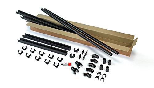 INEFA Dachrinnen Set Gartenhaus, NW 68, kastenförmig, Dunkelbraun 2 x 4,5m, zwei Dachseiten, Regenrinne für Satteldach… – Bild 3