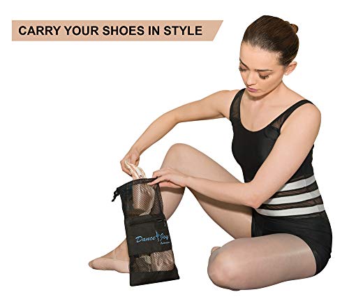 Zenmarkt DanceJoy Pointe Shoe Bag - for Pointe, Ballet, Dance or Small Accessories (Black) - Thumbnail 3