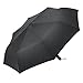 Plemo Automatic Open and Close Easy Touch Umbrella 50.5 Inch Business Compact Travel 8 Fiberglass Rib Water-repelling 210T Canopy Fabric Windproof and Waterproof Travel Umbrella Black
