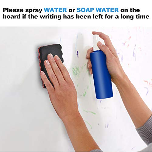 [3 Pack] Dry Erase Erasers, Browill Washable Smudge Free Magnetic Whiteboard Eraser Kits for Kids Students, Home Office School for Cleaning Dry Erase Markers on Glassboard Refrigerator (Black) - Thumbnail 6